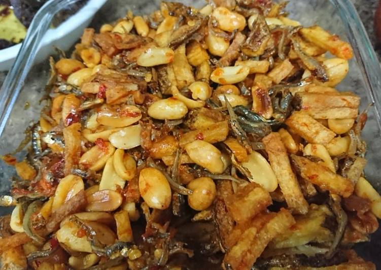 Resep: Teri Kacang &amp; kentang yang Enak