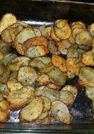 Una foto de Papas tajadas al horno