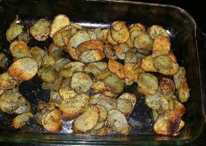 Papas tajadas al horno Receta de Mariu- Cookpad