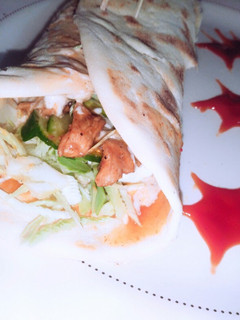 A picture of Chicken shawarma.
