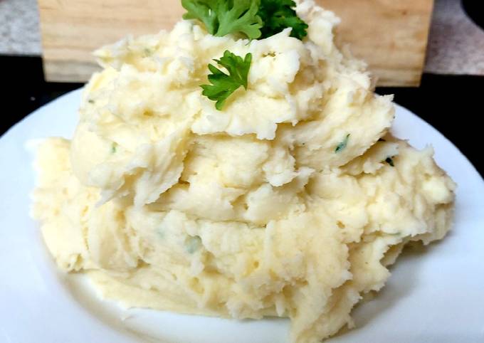 My Garlic and herb Mashed Potato 😘