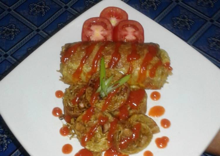 Rolade gulung  isi daging ayam