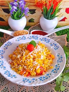 आलू और नारियल पोहा(ALOO AUR NARIYAL POHA RECIPE IN HINDI) रेसिपी मुख्य फोटो