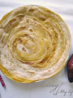 中式♪ 健康高纖維的地瓜抓餅 的食譜成品照片