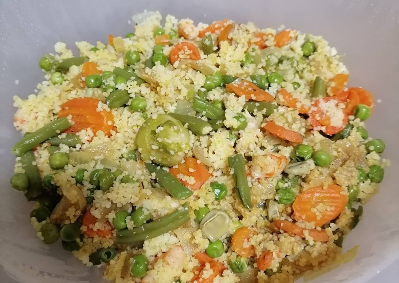 Cuscús con menestra de verduras