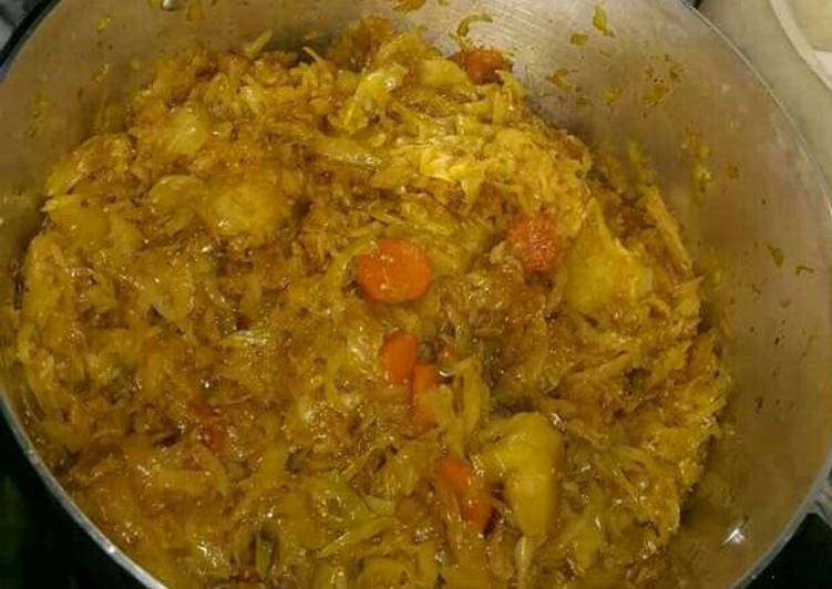 Easiest Way to Prepare Homemade Fried cabbage and carrots