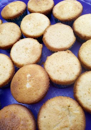 A picture of Vanilla cupcakes.