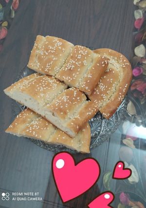 عکسی از دستور نان بربری خوشمزه من 🤩