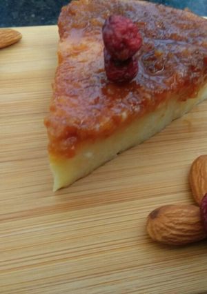 A picture of Eggless Caramelized Bread Custard.
