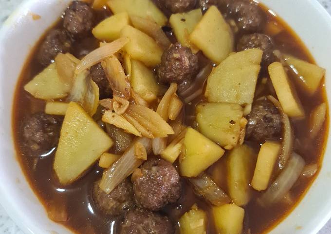 Resep Bistik Bola Daging Oleh Maria Steffani Cookpad