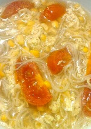 Foto resep Sup Jagung Telur Tomat Misoa