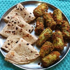 A picture of Stuffed Bitter Gourd (Bharwa Karela).