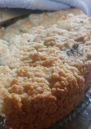 Una foto de Budín o torta vegana de banana