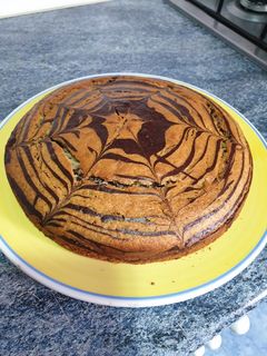 Una foto de Pastel marmolado o de cebra