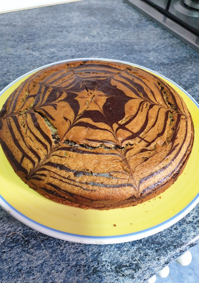 Una foto de Pastel marmolado o de cebra