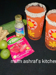 A picture of Cucumber with ginger drink.