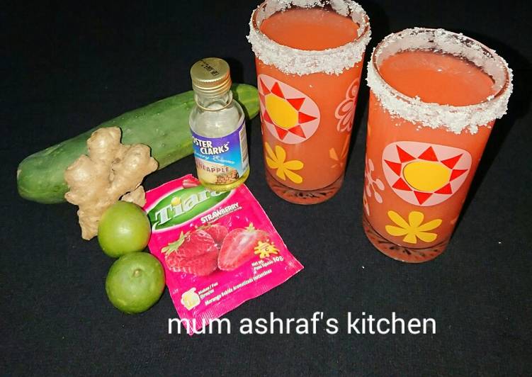 Recipe of Speedy Cucumber with ginger drink
