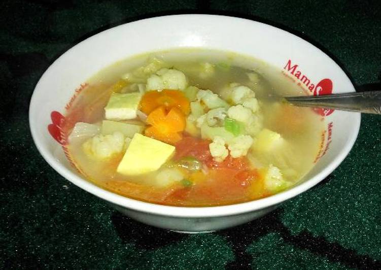 Cara Membuat Sup tahu sayur galau Kekinian