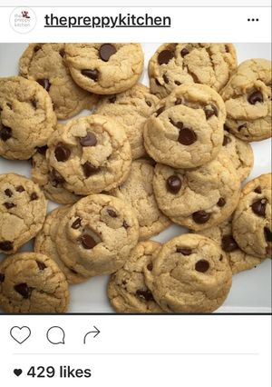 A picture of Vanilla Pudding Chocolate Chip Cookies.