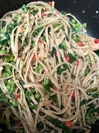 Easy Way Prepare Vegan Pesto Linguine the Delicious Can spoil the tongue