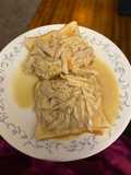 (stove-top version) Open-Faced Chicken and Gravy
