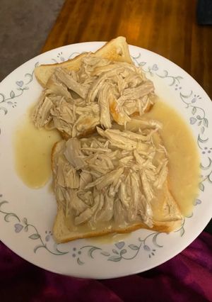 A picture of (stove-top version) Open-Faced Chicken and Gravy.