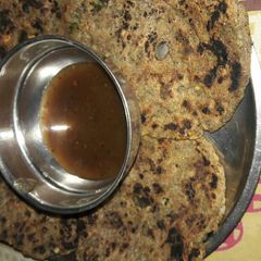 A picture of Falahari thalipeeth.