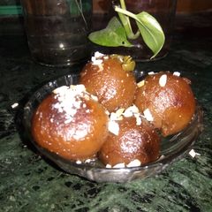 A picture of Khoya gulab jamun.