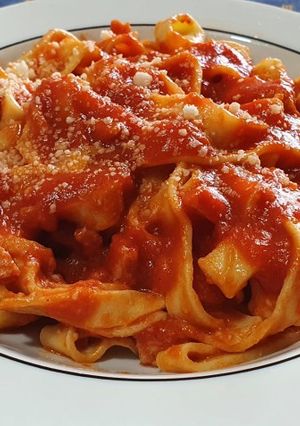 Foto di Tagliatelle al prosciutto