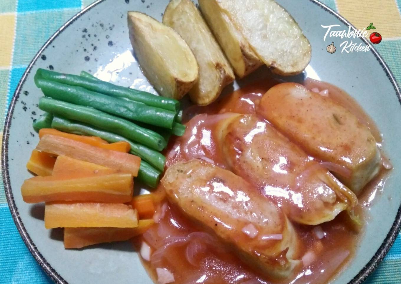 Rolade Ayam Saus Asam Manis