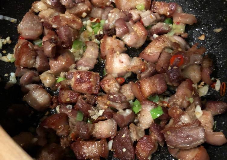 Resep Pork belly cabai garam, Enak Banget