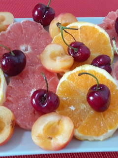 Una foto de Plato de frutas