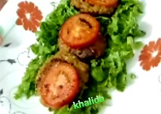 Three colour chapli kababs