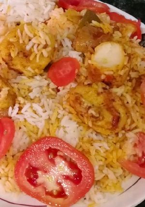 आलू दम बिरयानी (aloo dum biryani recipe in Hindi) रेसिपी मुख्य फोटो