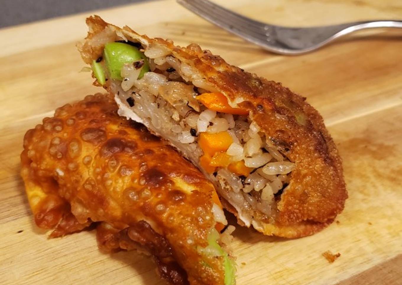 Two ingredients vegan "egg" roll