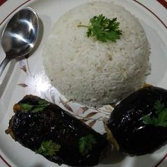 Stuffed Eggplants😋🍆 A picture of Stuffed Eggplants😋🍆.
