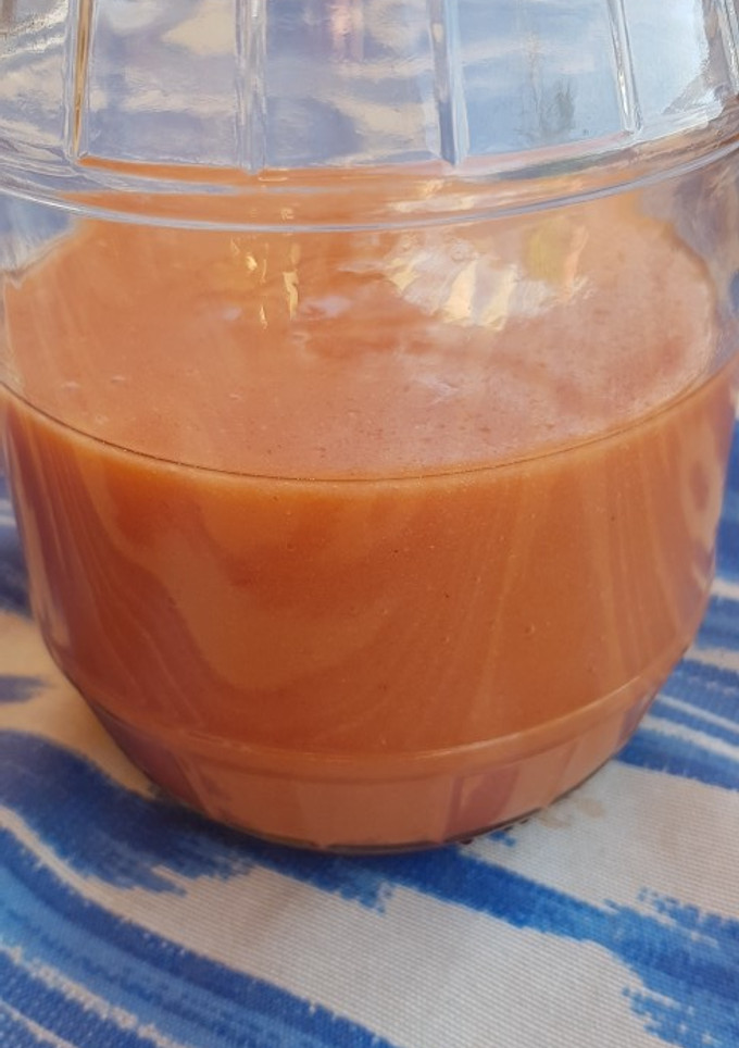 Una foto de Compota de fresas, naranja y vainilla. Sin azúcar