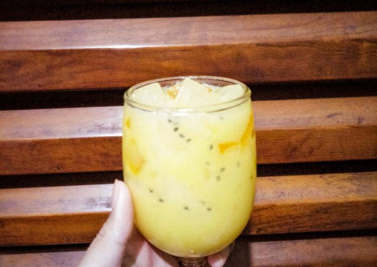 Es Jelly Mangga Nata De Coco
