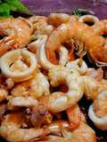Insalatina di mazzancolle e calamari 😋