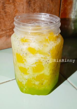 Foto resep Es Sarang Burung Coco Melon 🥥🍈