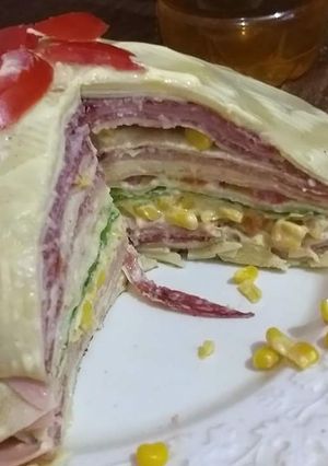 Una foto de Torre de panqueques