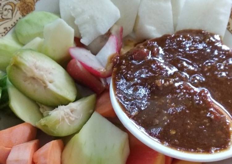 Resep (22)Rujak uleg kacang pedas #KamisManis Anti Gagal