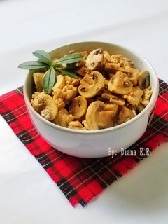 Foto resep Tumis Jamur Kancing & Daging Ayam Giling