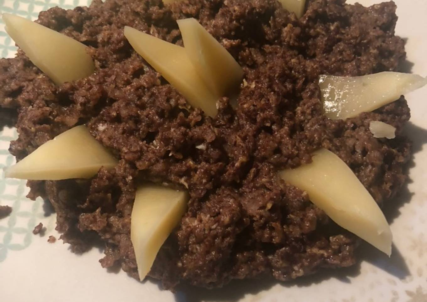 Revuelto de morcilla