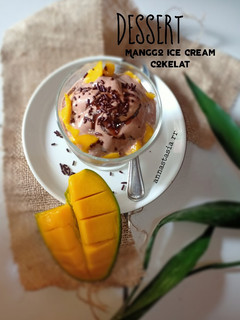 Foto resep Dessert Manggo Es Cream Cokelat