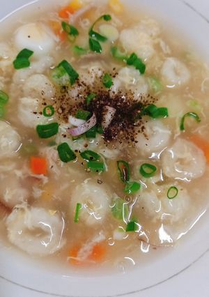 Hình của món Soup tôm bong bóng cá.