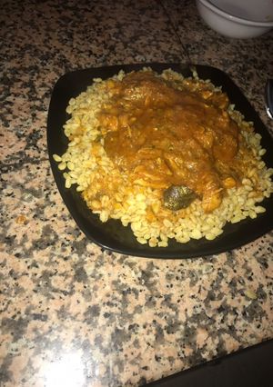 صورة لوصفة برغل بشرائح دجاج