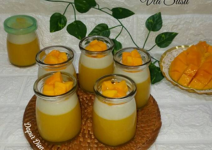 Puding Mangga Vla Susu