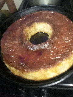 Una foto de Budín de pan con leche en polvo