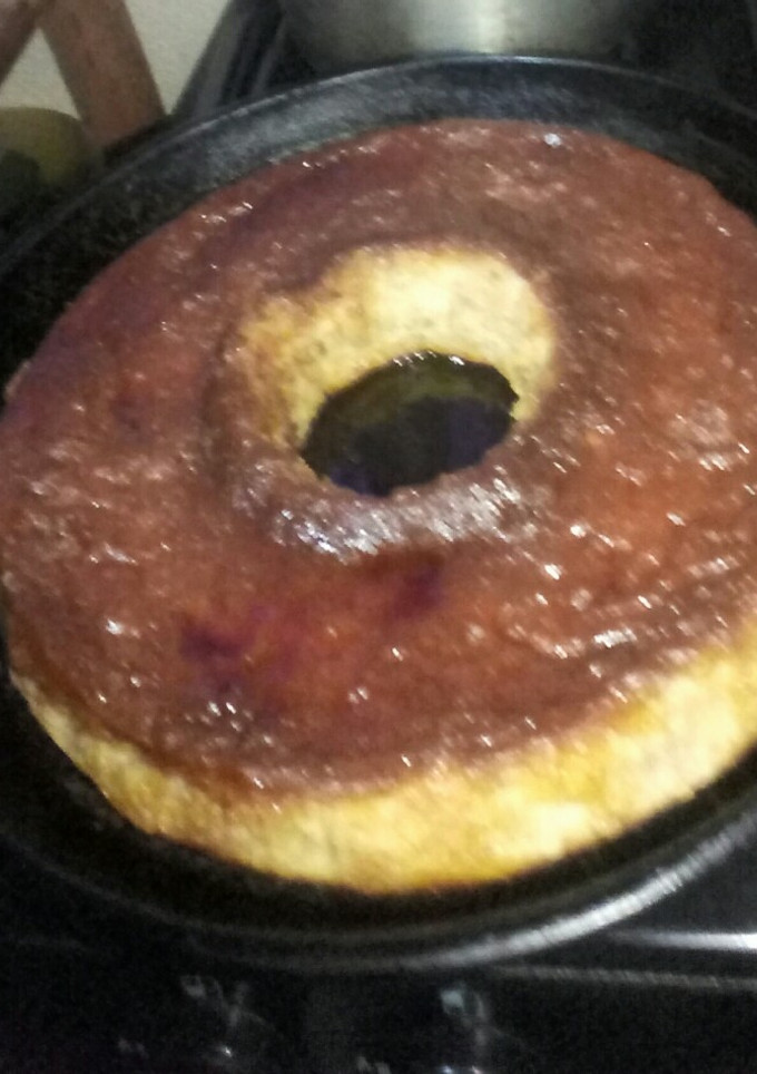 Una foto de Budín de pan con leche en polvo